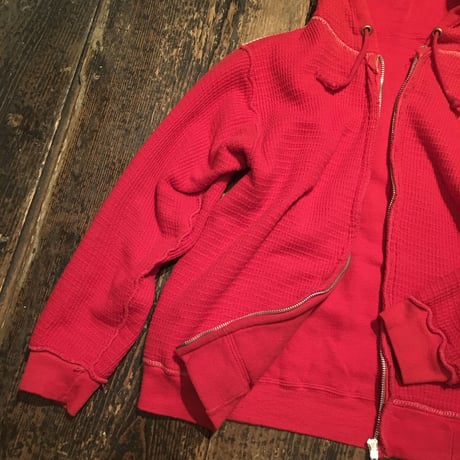 [USED] vintage リバーシブル風 真っ赤なパーカー