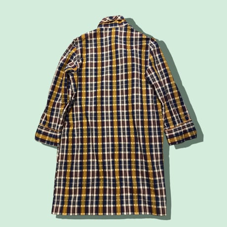 [USED] シアーサッカーチェック柄ガウン