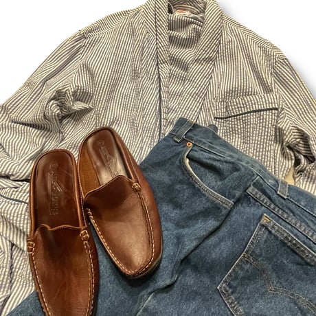 [USED] BROOKS BROTHERS シアサッカーガウン