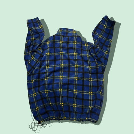 [USED] チェック柄のハーフZIPフリース