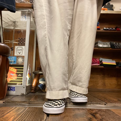 [USED] VANS CHECKER SLIP-ON / US6h