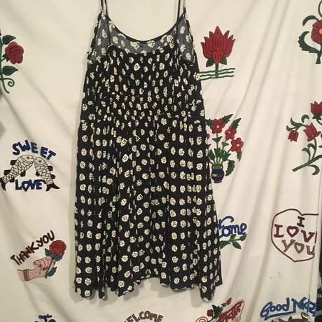 [USED] 花柄BLKミニワンピ