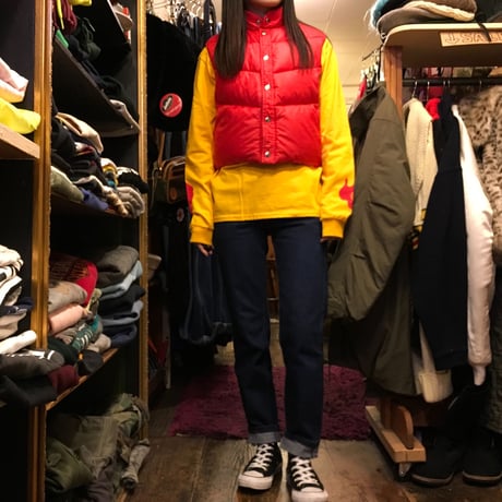 [USED] vintage CAMPUS ちび丈ダウンVEST