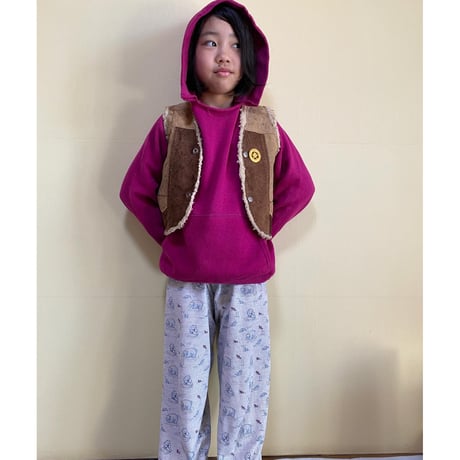 [USED] KIDS♡ SUEDE BOA VEST