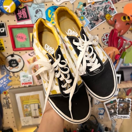[USED] VANS old school イエロー チェッカー🍋 🏁