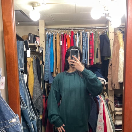 [USED] Green Hand Framed Knit 💚
