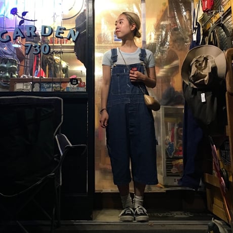 [USED]  Dickies 7分丈オーバーオール