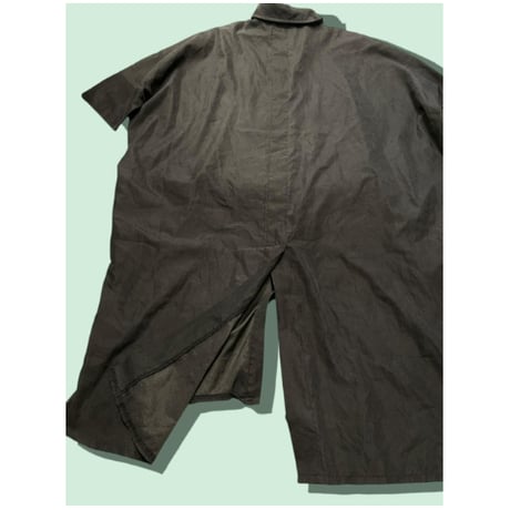 BLACK シャツワンピース