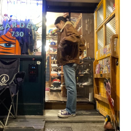 [USED] レザー ボアJKT