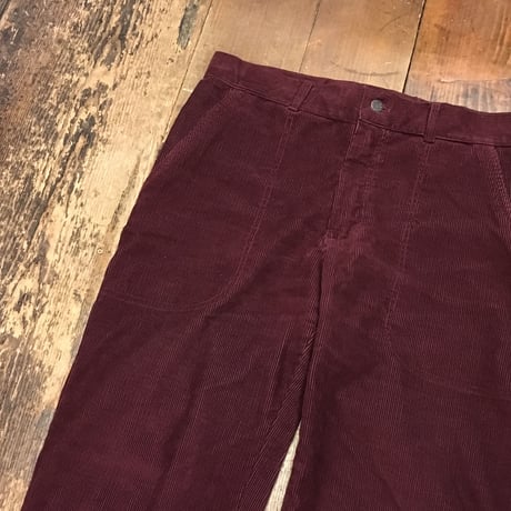 [USED] WINE RED コーデュロイパンツ made in Englamd