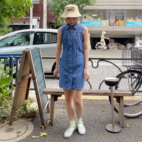 [USED] "GUESS JEANS" DENIM ONE-PIECE💙
