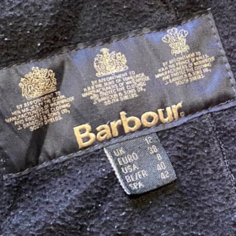 [USED]”Barbour" INTERNATIONAL QUILT” BLACK-12