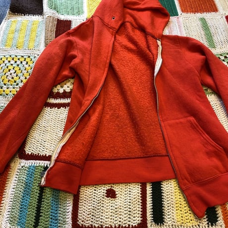 [USED] 80's  vintage ZIP PARKA  "RED"