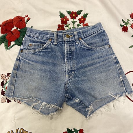 [USED] OLD Lee CUTOFF DENIM / W28 USA