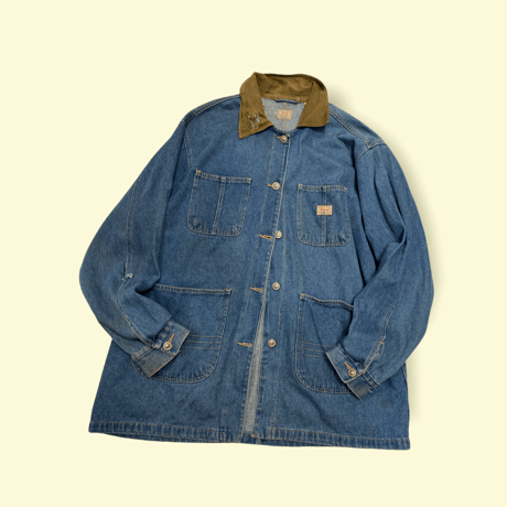 [USED] DENIM カバーオール made in QATAR.