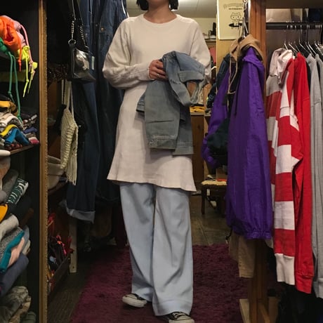 [USED] 70's POLY PANTS♡
