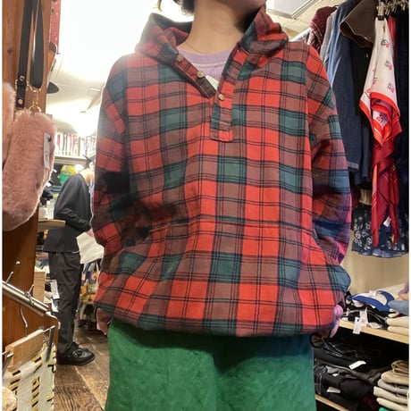 [USED]L.L.Bean チェック プルオーバー