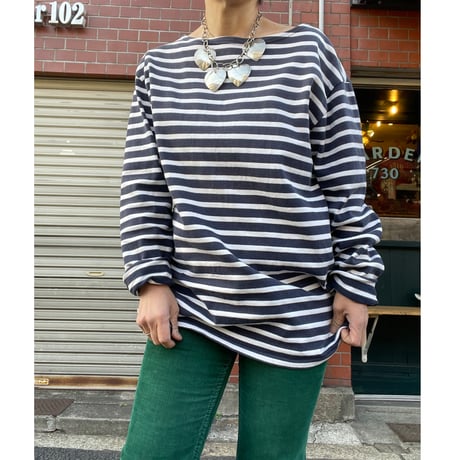 [USED]SPRUCE 復刻 ボートネックボーダーロンTee