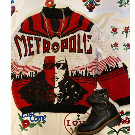[USED] METRO POLIS ジャガードニット