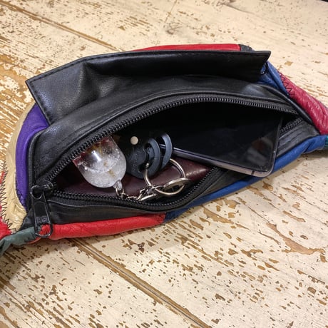 [USED] レザーパッチワーク ウェストPOUCH