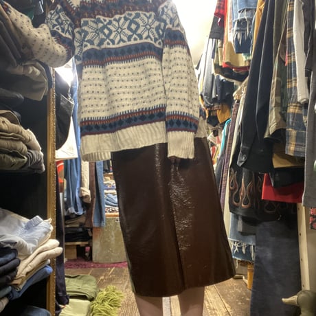 [USED]軽~いNORDIC KNIT made in ITALY