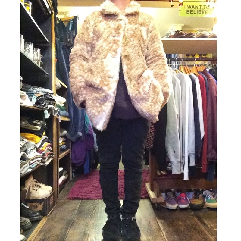 USED] バンビ柄 フェイクファーコート | garden730