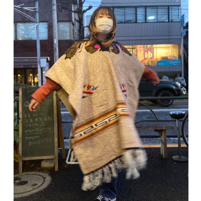 USED] メキシカンラグ ポンチョ 188×97cm | garden730
