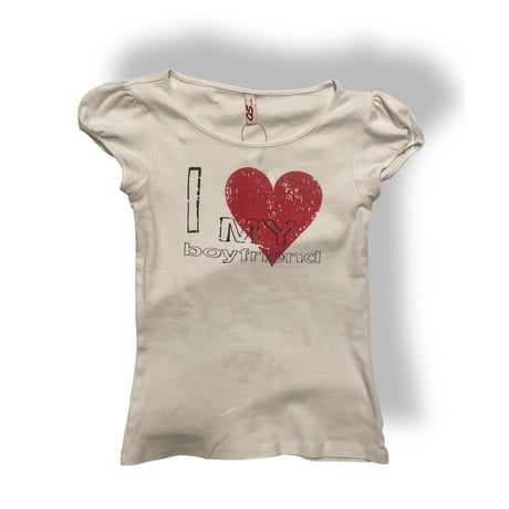 [USED] I❤️MY boyfriend ピチtee