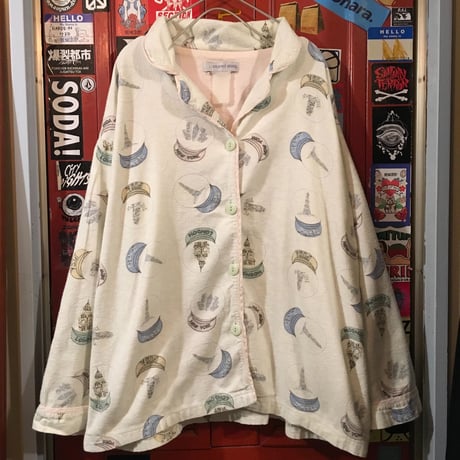 [USED]  "LONDON" snow globe パジャマシャツ