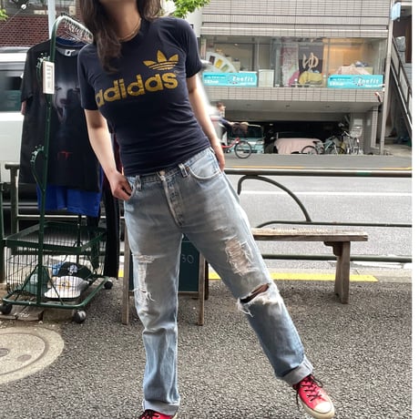 [USED] 70's adidas チビtee