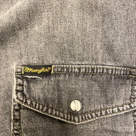 [USED］Wrangler BLACK DENIM シャツ