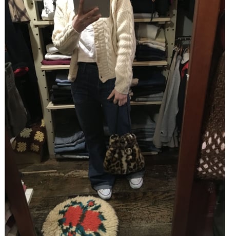 [USED] FAKEファー巾着BAG