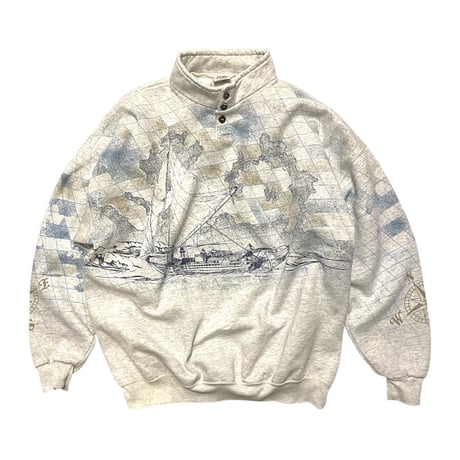[USED] ART UNLIMITED ハイネックスウェットシャツ