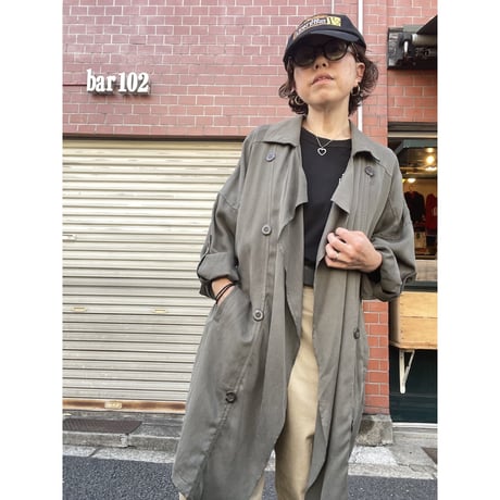 [USED] テロテロ トレンチ風 COAT