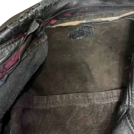 [USED] Hand Paint x "BORO" ライダース Leather JKT ♡🐺