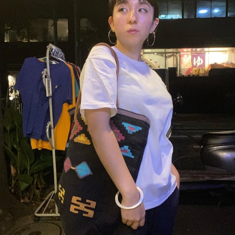 [USED] BLACK ラグ TOTE BAG