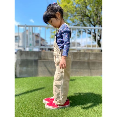 [USED] -KIDS- carhartt over all  BEIGE