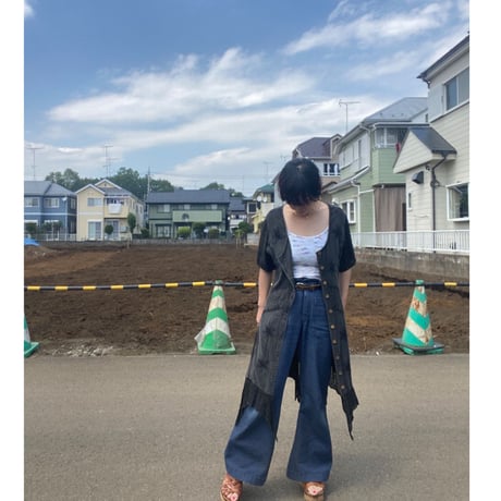 [USED]  レーヨン刺繍ワンピース