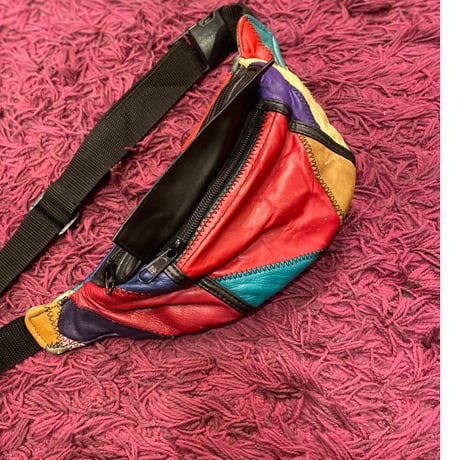 [USED] レザーパッチワーク ウェストPOUCH