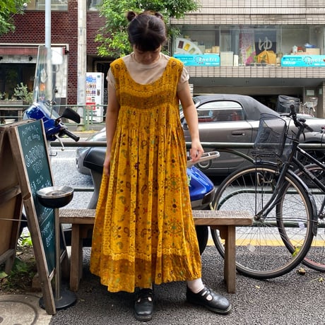 [USED] イエロー夏ワンピース