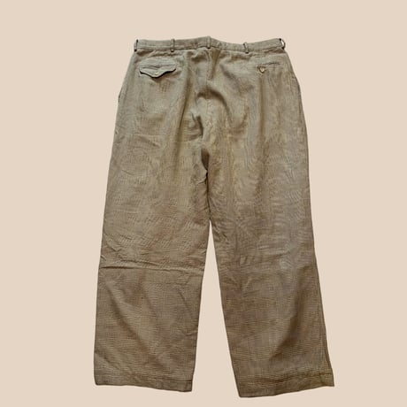 [USED] RalphLauren千鳥柄 loose 2タックパンツ