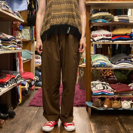 [USED] BROWN イージーパンツ
