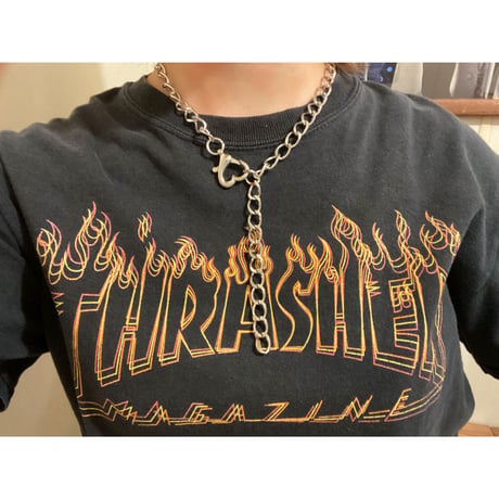 [ kozukix] NEW HEART METAL NECKLACE Ⅱ
