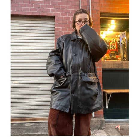 [USED] リアルレザーCAR COAT