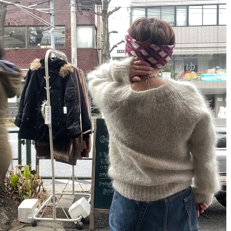[USED]good ivory モヘア ラグラン KNIT 🥣♡