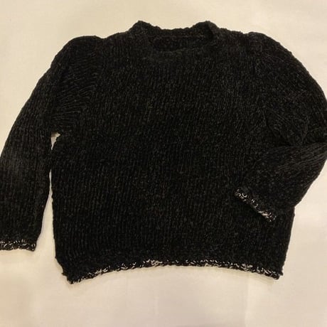 [USED]HAND MADE モールヤーン ニット   