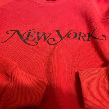 [USED]80's "NEW YORK magazine" SWEAT ❤️