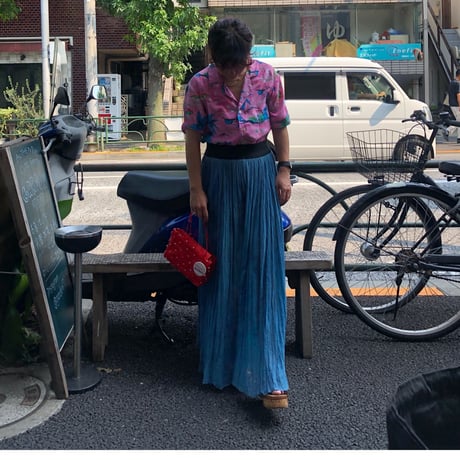 [USED] MADE IN DOMINICA♡PINK アロハシャツ