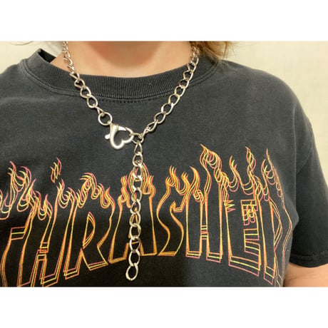 [ kozukix] NEW HEART METAL NECKLACE Ⅱ