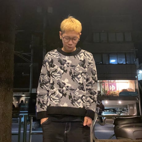 [USED] CITY CAMO モールヤーンニット